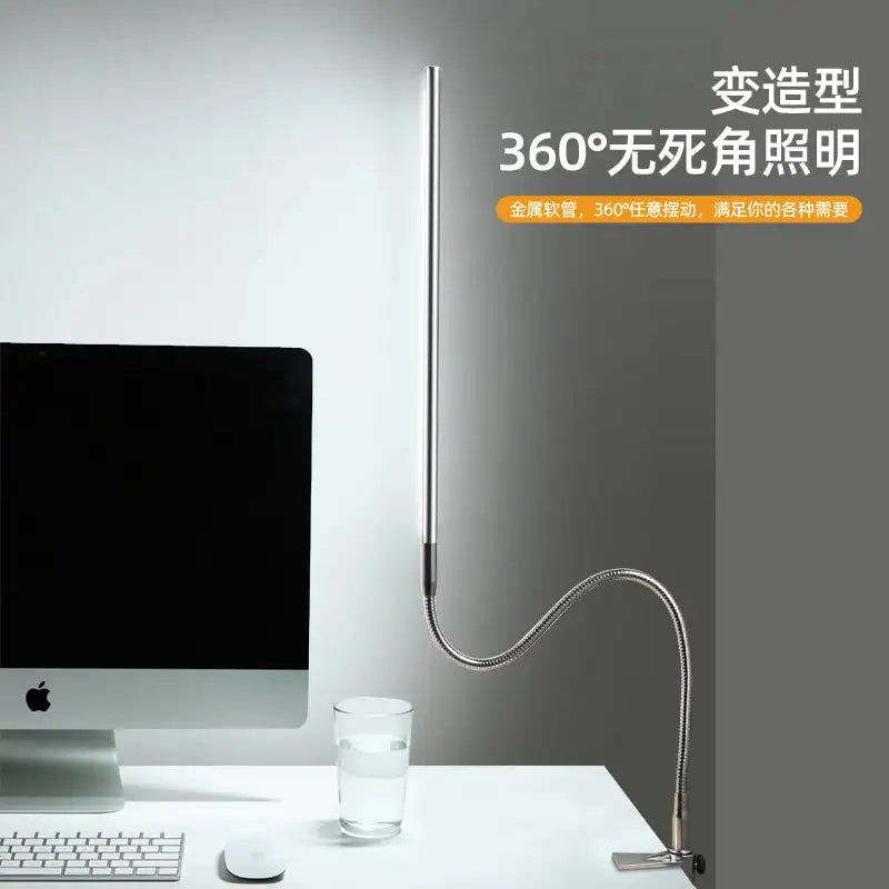 Office Bright LED Clip Desk Lamp Long Arm Eye Protection
