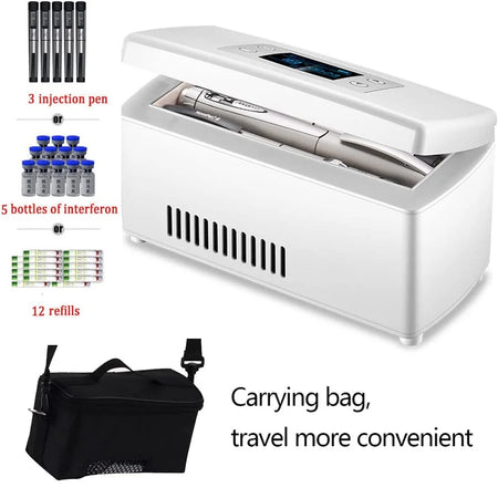 Portable Insulin Cooler Box 2-18 Degrees - Travel Ready