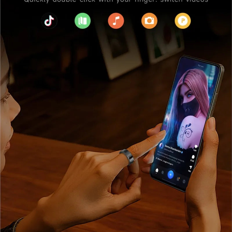 2025 SR08 Smart Ring with LED Display