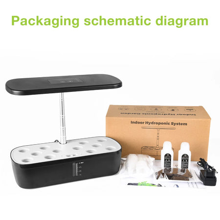 Hydroponics Growing System &ndash; LED Growth Light Self Watering