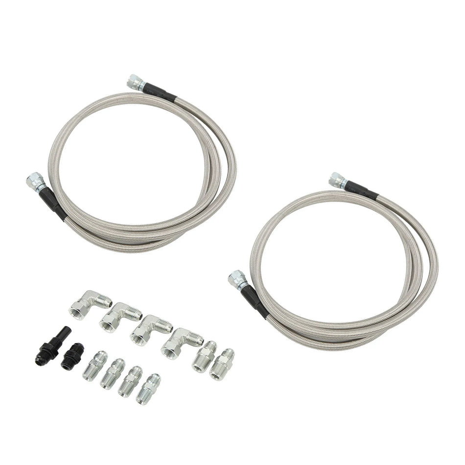 Hadice převodovky GM Chevy 4L80, 70 palců nerezová ocel flexibilní s adaptéry