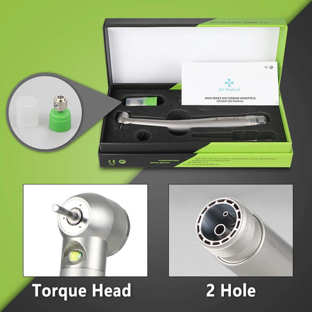 WJ Medical Dental High Speed LED Handpiece &ndash; Push Button 2H-T-SET