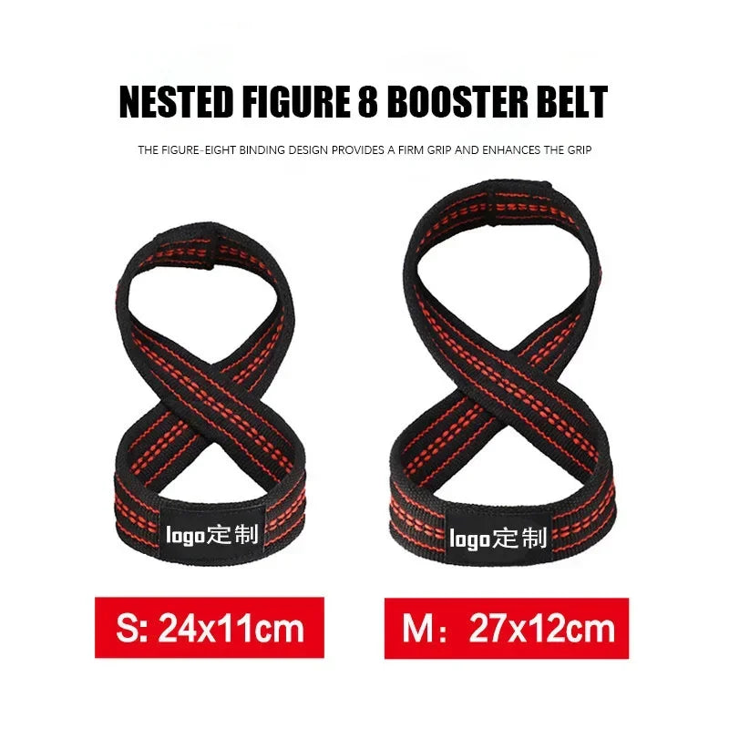 Figure 8 Weight Lifting Straps for Enhanced Grip Strength - Ideal for Deadlifts, Pull-ups &amp; Powerlifting
