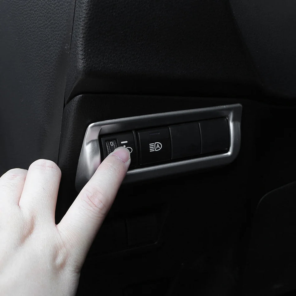 Панел за превключвател на фаровете с хромирано покритие за Toyota Corolla Cross XG10 2021-2023 Ляв волан