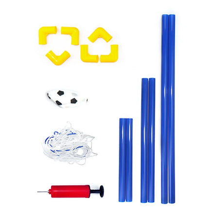 Little Kids Portable Soccer Goal Set with Inflatable Football and Accessories 1set