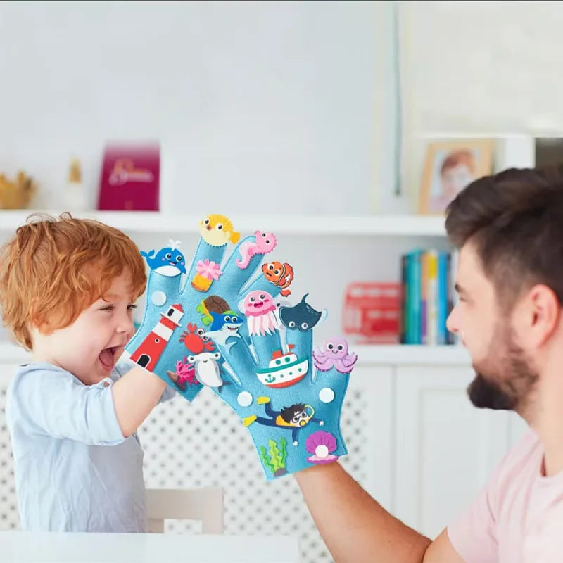 ATS30537 Hand Puppets Set &ndash; Montessori Storytelling Tool