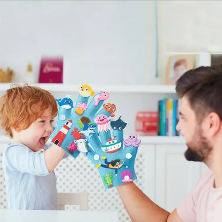 ATS30537 Hand Puppets Set &ndash; Montessori Storytelling Tool