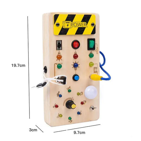 MY10082 Busy Board Led Switch Wheel Educational Toy &ndash; Play MY10012B