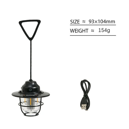 PACOONE Retro Portable Camping Lantern &ndash; IPX4 Waterproof Design Campinglight-HS