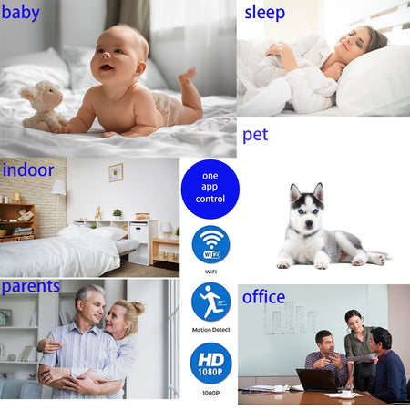 Tuya 1080P WiFi Mini Camera &ndash; Real-Time Home Surveillance