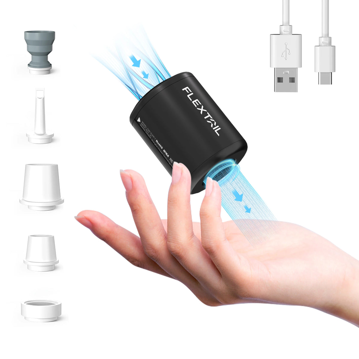 FLEXTAIL TINY PUMP 2 &ndash; Fast Inflation for Outdoor Adventures Black