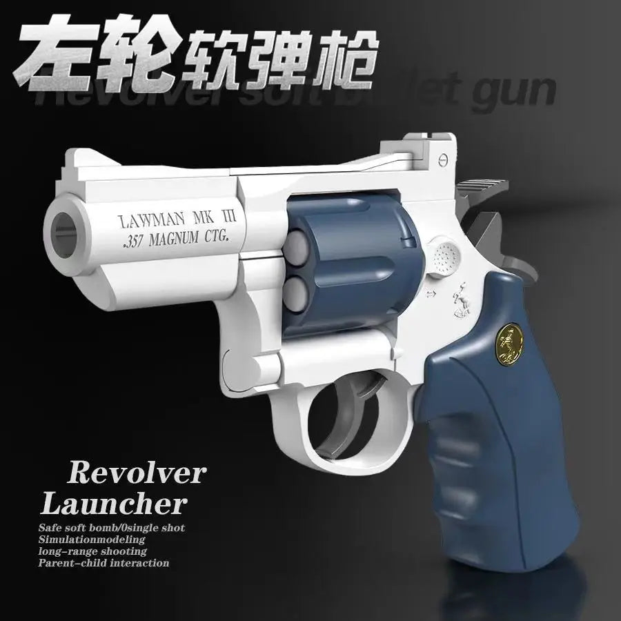 Russian Roulette Toy Revolver for Kids, Safe Toy Gun for Christmas Gift