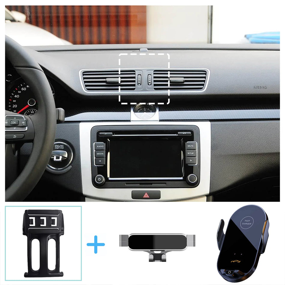 Passat 2013 2014 Belaidžio Įkrovimo Automobilinis Telefono Laikiklis Pagrindas