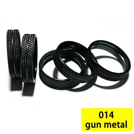 TN81 Reel Seat Ring DIY Repair Aluminum trim ring 5pcs Nut Trim Ring Fishing Rod Winding Check Component Rod Building Accessory 014 gun metal