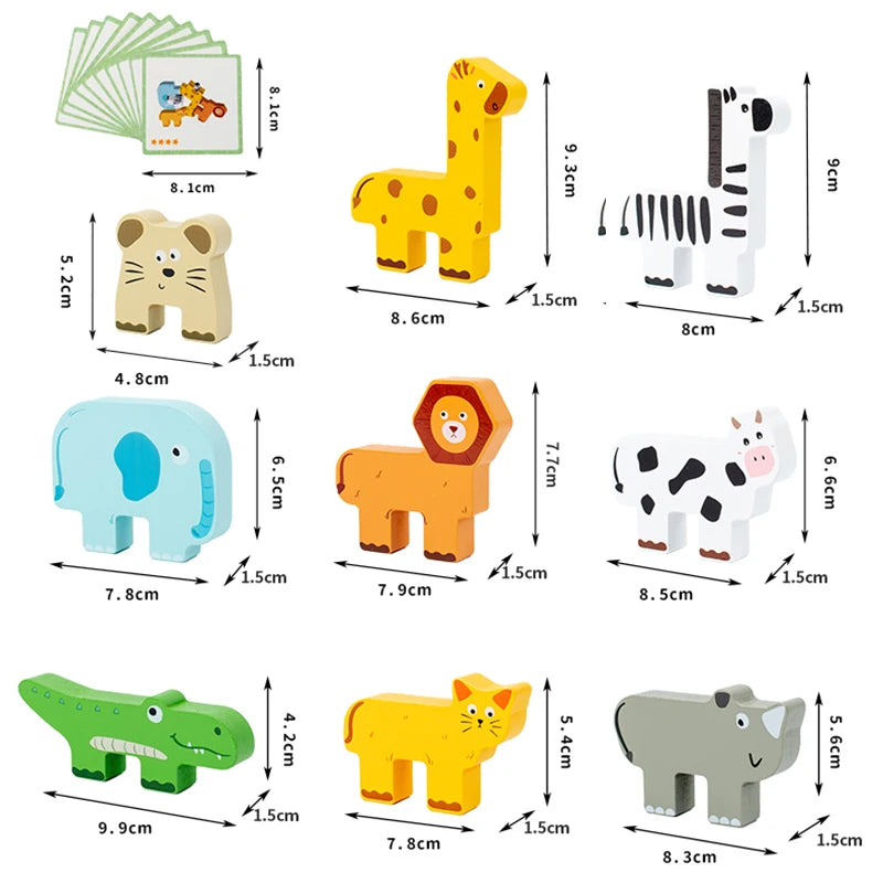 Animal Balance Jenga &ndash; Promotes Fine Motor Skills Mastery