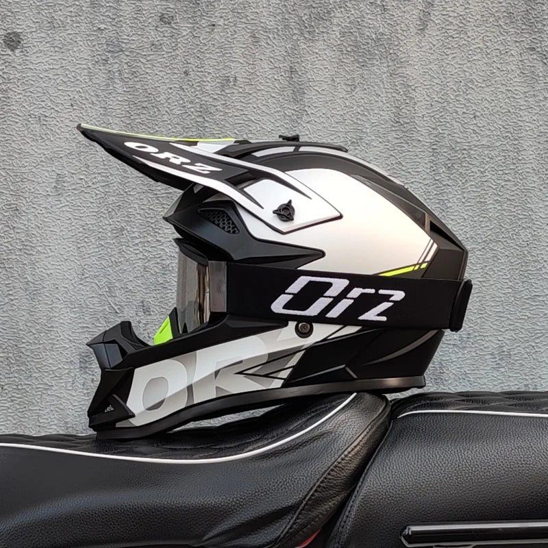 ORZ Off Road Helmet - Unisex Full Face Safety DOT Approved