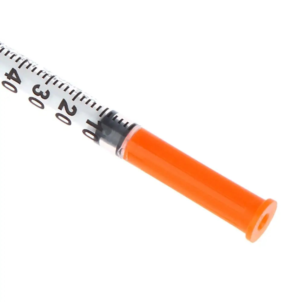 10pcs 1ml Disposable Veterinary Syringe Orange Cap &ndash; Sterile