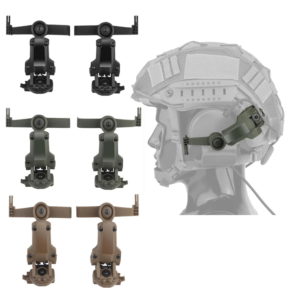 Taktický adaptér na helmu pro ComTac C2 C3 headset montáž Airsoft vybavení