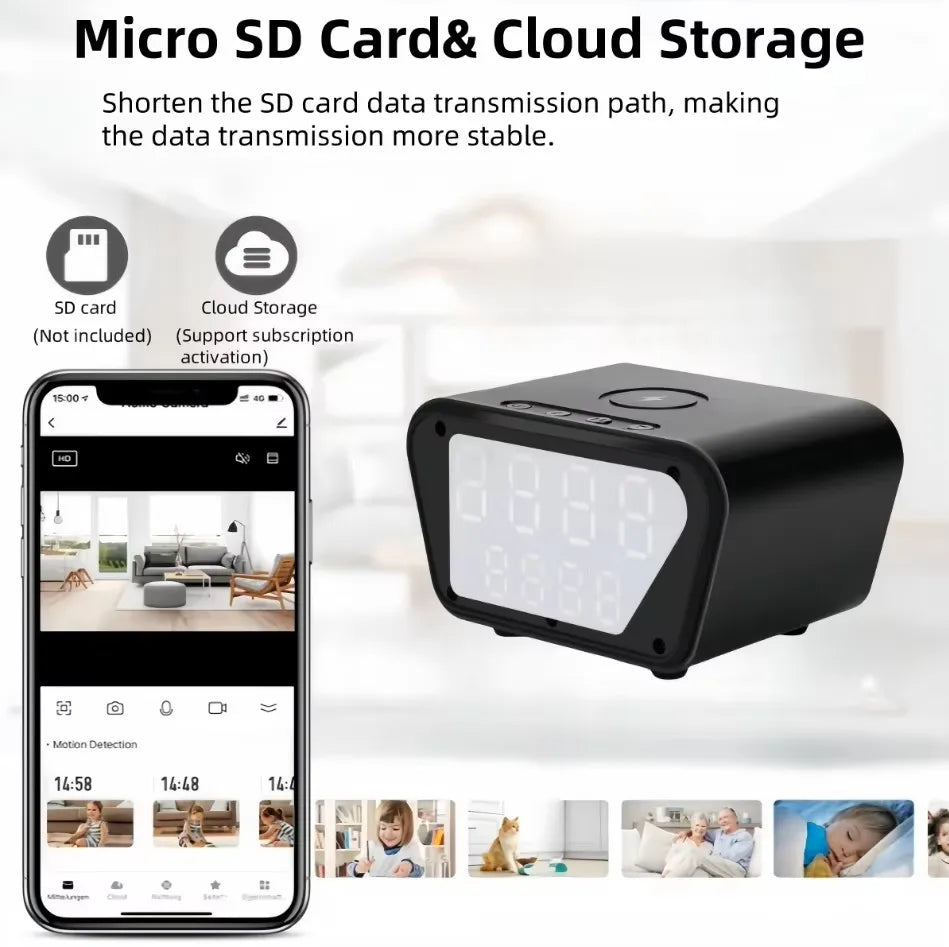 W3 Alarm Clock Camera &ndash; 4K Ultra HD Wireless Security System