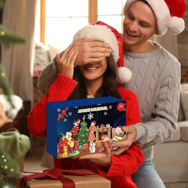 Ημερολόγιο Αντίστροφης Μέτρησης 24 Ημερών με Κάλτσες με Μαλακό Ύφασμα Μη Υφασμένο, Σχέδιο Λουλουδιών, Χριστουγεννιάτικο Δώρο για Εφήβους και Γυναίκες