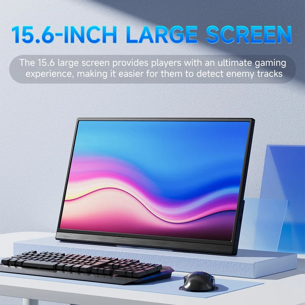 MUCAl 15.6 Inch Portable Monitor &ndash; Full HD 1920x1080 Display