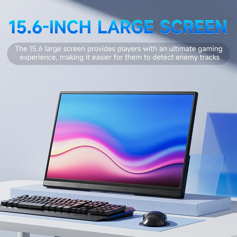 MUCAl 15.6 Inch Portable Monitor &ndash; Full HD 1920x1080 Display
