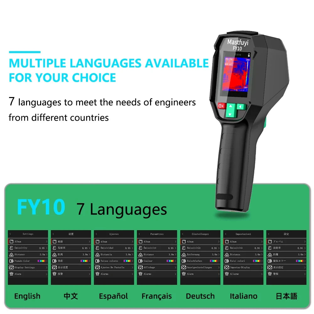 Advanced MASTFUYI Handheld Thermal Imaging Camera with Rechargeable Battery, Waterproof &amp; Dustproof, -20u2103 to 550u2103 Range