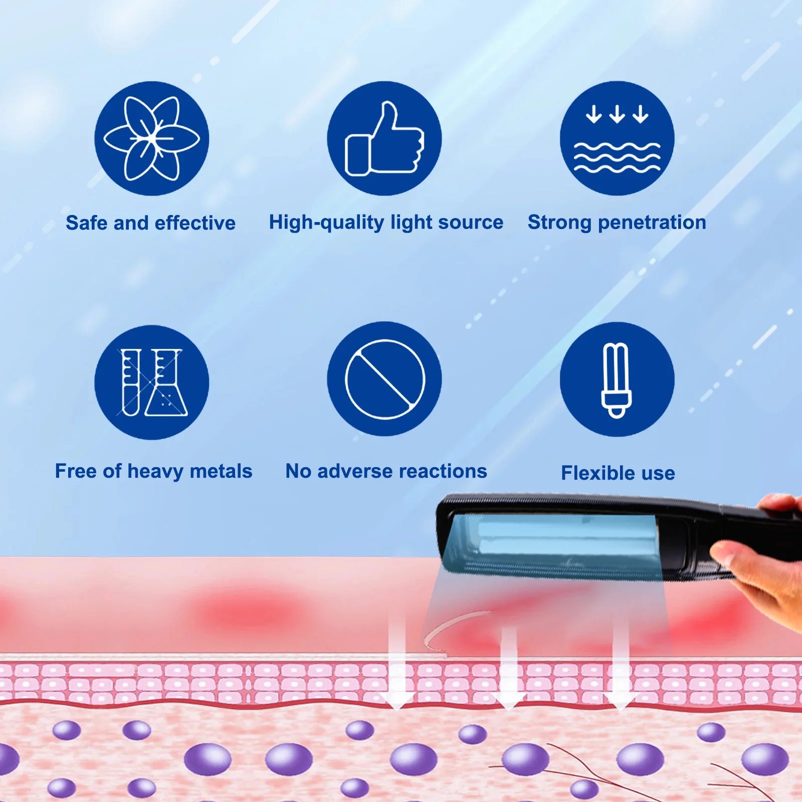 UVB Vitiligo Therapy Light UV311nm Lamp &ndash; Clinical UV Lamp