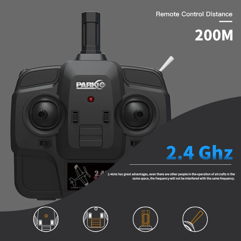 F22S 2.4G 4CH RC Airplane with Gyroscope and LED Light - WLtoys A180 Upgrade