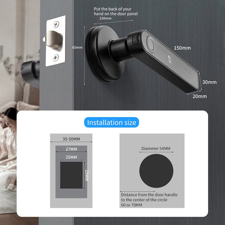 Tuya BLE Smart Fingerprint Door Lock &ndash; Multi-Mode Unlock