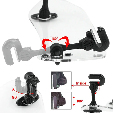 Heighten Windscreen Windshield For BMW R1300GS For HONDA For YAMAHA For SUZUKI For Kawasaki For Vespa Wind Screen Shield Spoiler by InterCyprus Trading Ltd