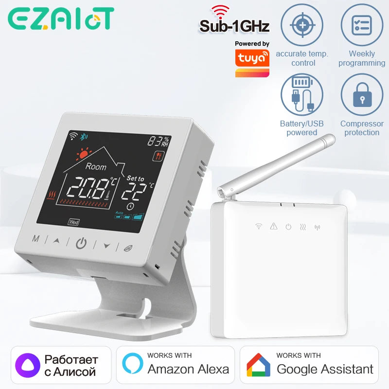 Smart Wireless Thermostat Gas Boiler &ndash; WiFi Tuya Enabled
