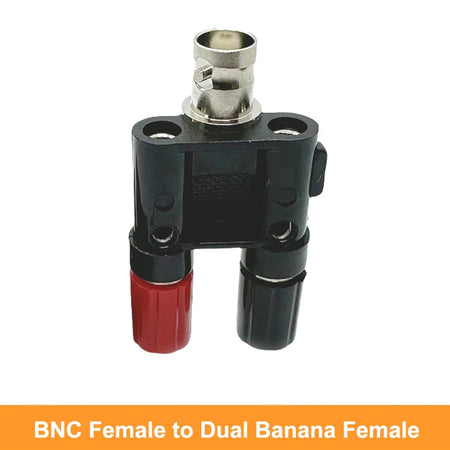 BNC to Banana Plug Splitter &ndash; Dual Female Socket Adapter BNCK-2BananaK x1