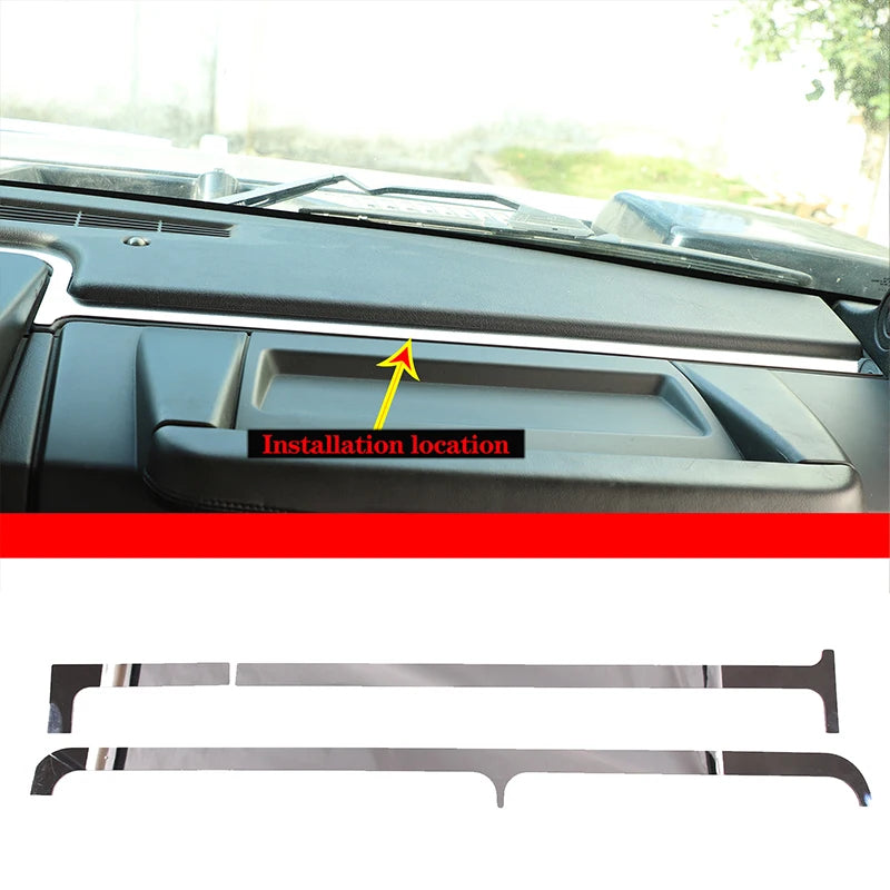 Rostfritt stål silver panel spårlist Hummer H2 2003 2007