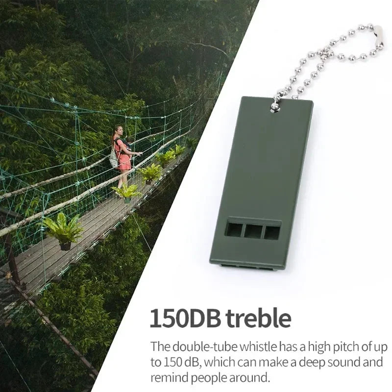 3-Frequency High Decibel Survival Whistle for Camping and Hiking