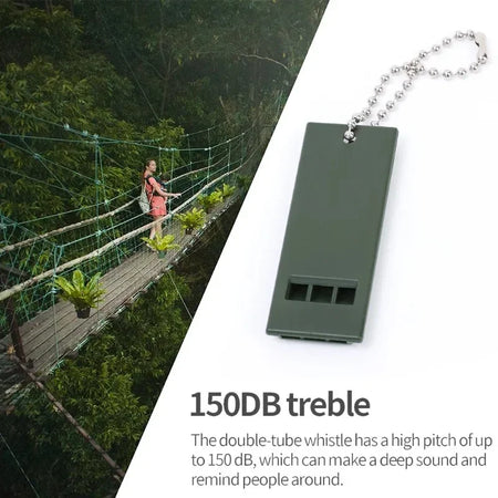 3-Frequency High Decibel Survival Whistle for Camping and Hiking