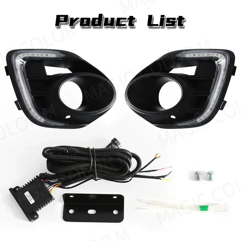 DRL For Mitsubishi Lancer 2015 2016 2017 LED Daytime Running Light Turn Signal Daylight Waterproof Fog Head Lamp Car Accessories by InterCyprus Trading Ltd