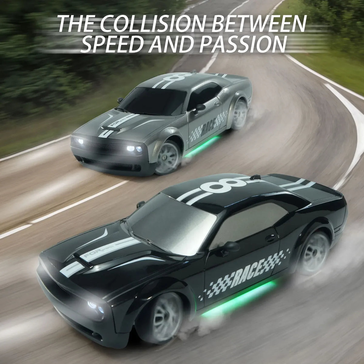 High-Speed 1:20 4WD RC Racing Car - 20Km/h Remote Control Drift Car