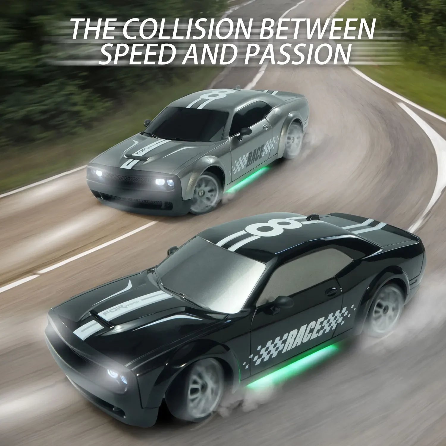 High-Speed 1:20 4WD RC Racing Car - 20Km/h Remote Control Drift Car