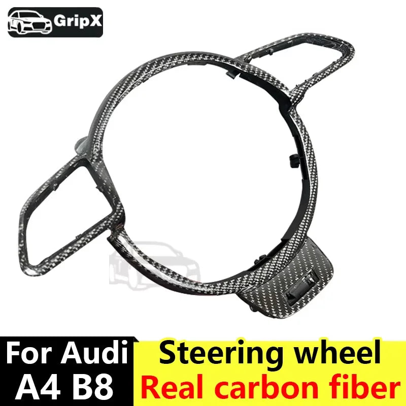 Audi A4 B8, A3 8V Steering Wheel Cover Made of Carbon Fiber