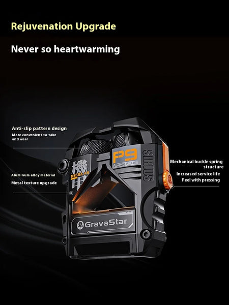 GravaStar P9 Plus Bluetooth Earphone - Portable Gaming Earbuds with HiFi Sound