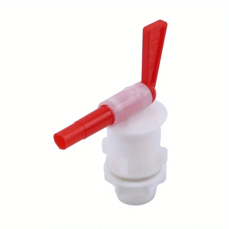 Plastic Bottling Bucket Spigot Tap &ndash; Easy Bottling Transfer Red And White