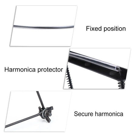 Adjustable Harmonica Neck Holder Rack &ndash; Durable Metal Frame