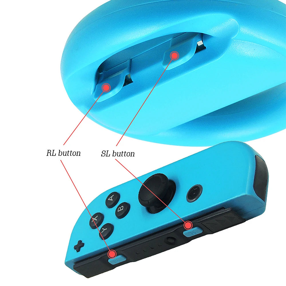 2Pcs Joy-Con Wheel for Nintendo Switch OLED &ndash; Ergonomic Racing Game Controller Grip