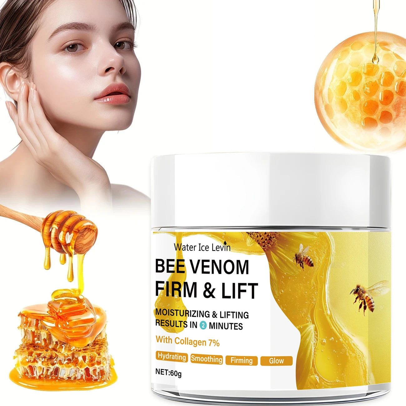 Bee Venom Instant Facial Lifting Cream &ndash; Firming and Rejuvenating Skin