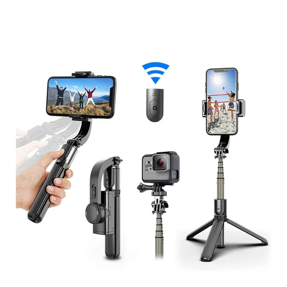 CrownQu Handheld Gimbal Stabilizer &ndash; Smooth 1-Axis Stabilization