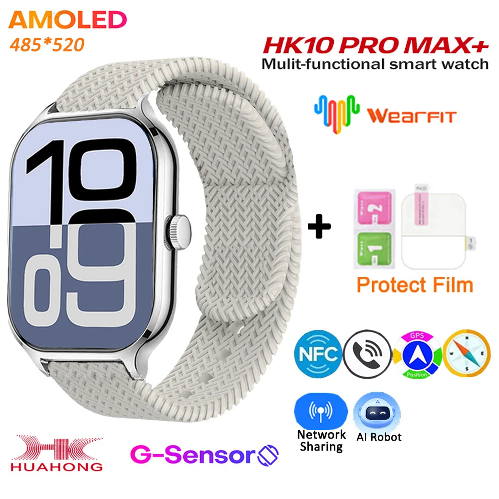 HK10 Pro Max GEN2 Smartwatch &ndash; AMOLED Display AI Assistant silver