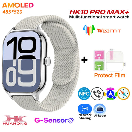 HK10 Pro Max GEN2 Smartwatch &ndash; AMOLED Display AI Assistant silver