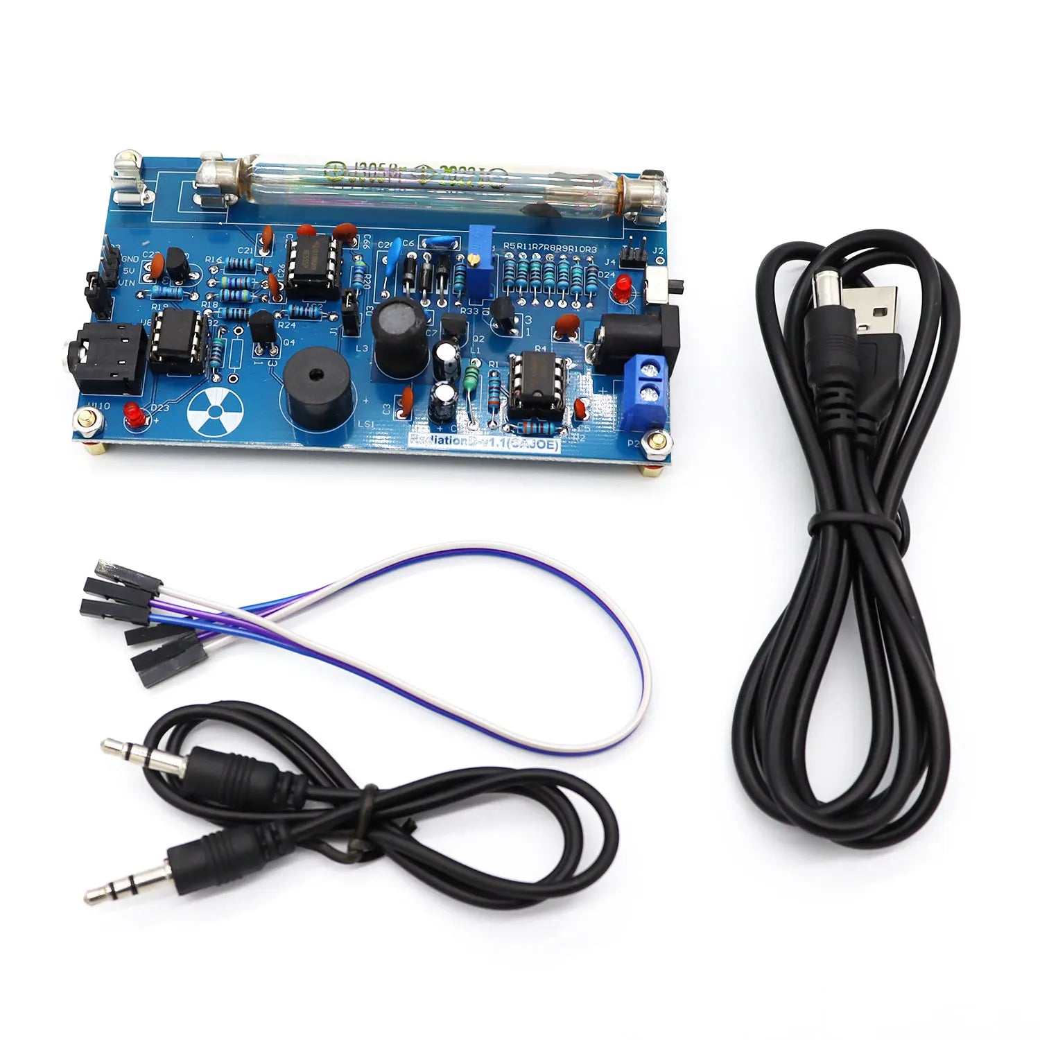 Assembled DIY Geiger Counter Kit - High Precision Radiation Detector System