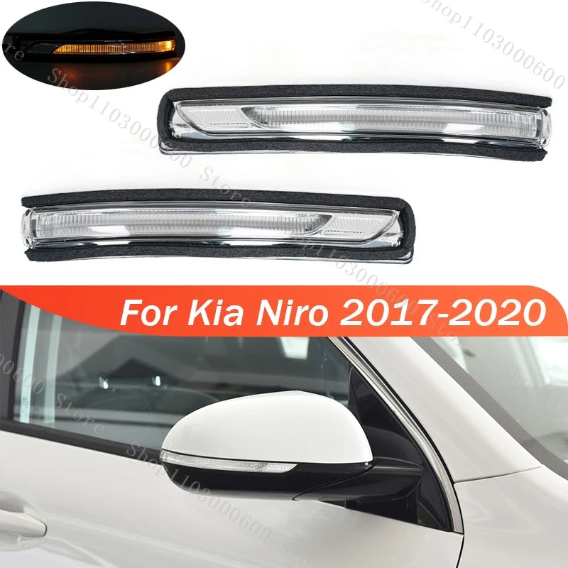 Exterior LED Wing Mirror Turn Signal Lamp For Kia Niro 2017-2020